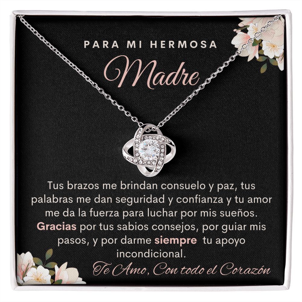 Para Mi Hermosa Madre |Tu Me das Todo| Collar Nudo de Amor