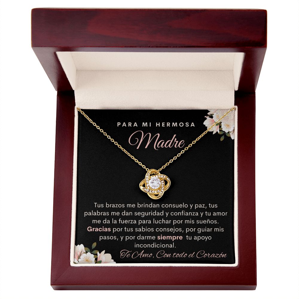 Para Mi Hermosa Madre |Tu Me das Todo| Collar Nudo de Amor