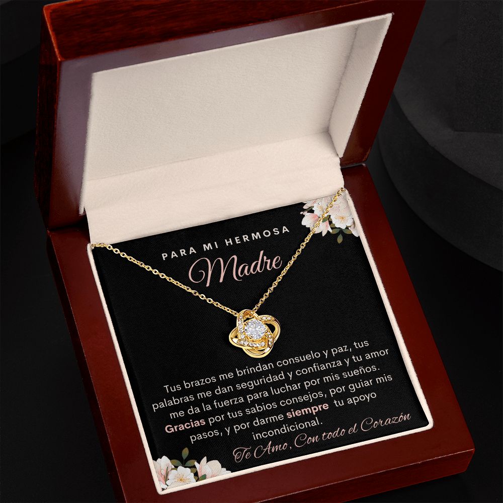 Para Mi Hermosa Madre |Tu Me das Todo| Collar Nudo de Amor