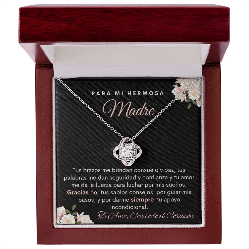 Para Mi Hermosa Madre |Tu Me das Todo| Collar Nudo de Amor