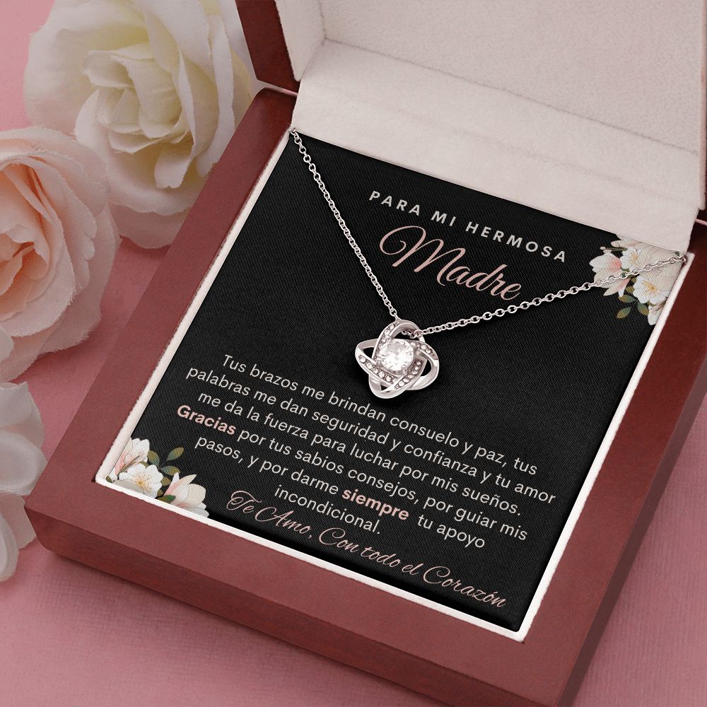 Para Mi Hermosa Madre |Tu Me das Todo| Collar Nudo de Amor