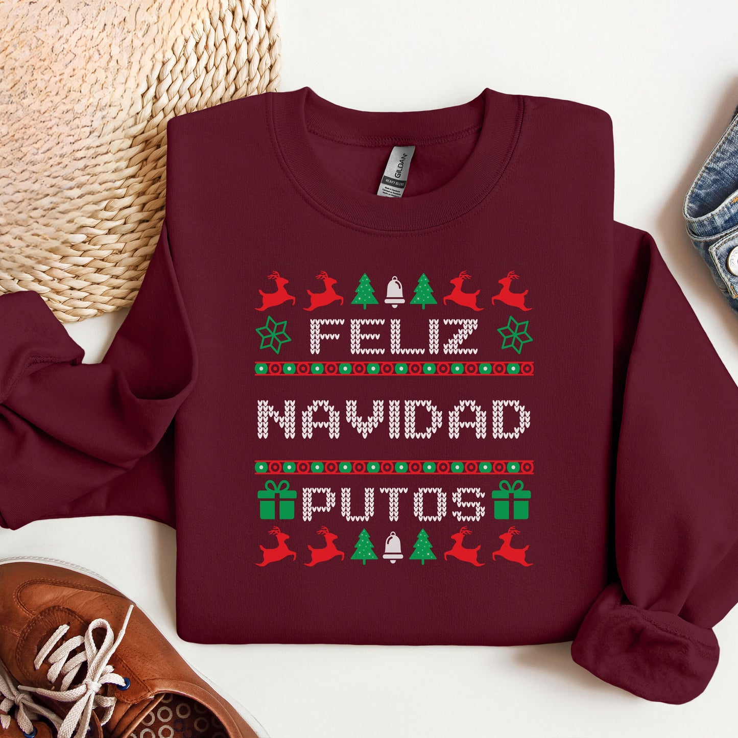 Feliz Navidad Putos - Sueter Unisex Para Navidad