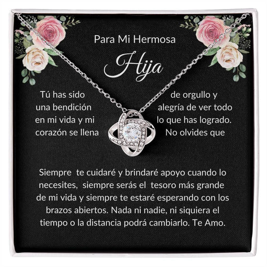 Para Mi Hermosa Hija | Siempre Serás El Tesoro Más Grande De Mi Vida| Collar