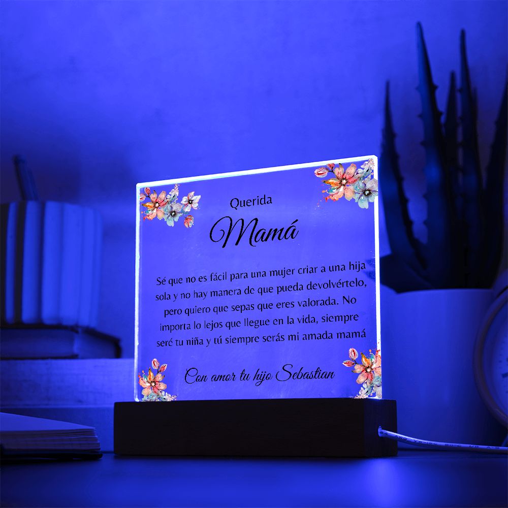 Placa Personalizada para Mamá | Siempre Seras mi amada Mamá