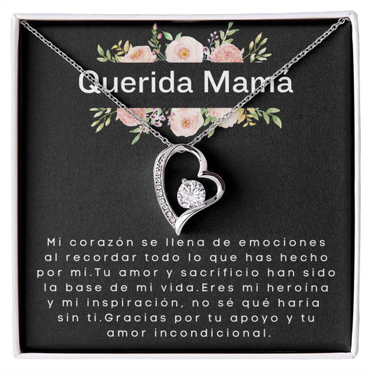Querida Mamá | Eres Mi Heroina | Collar Forever Love